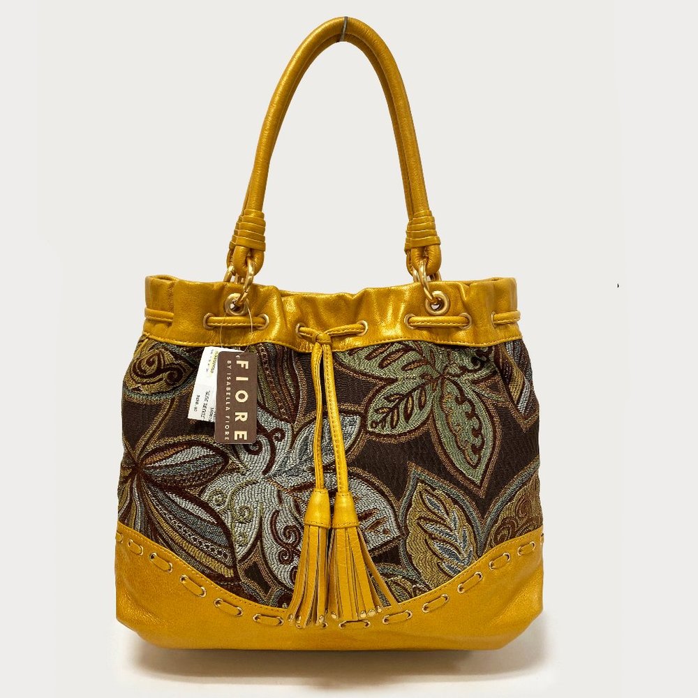 Fiore by Isabella Fiore Gold Corduroy Bag